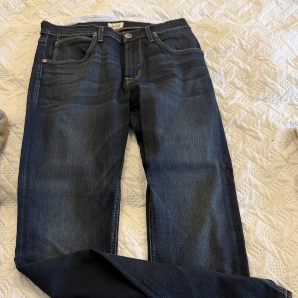 Hudson Jeans Mens 32x33 Blue Blake Slim Straight Stretch
